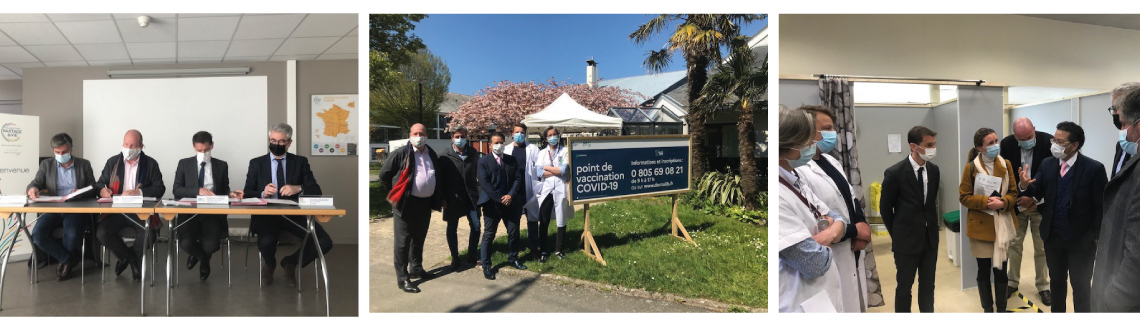 L’Hôpital Arthur Gardiner de Dinard inaugure un centre de vaccination