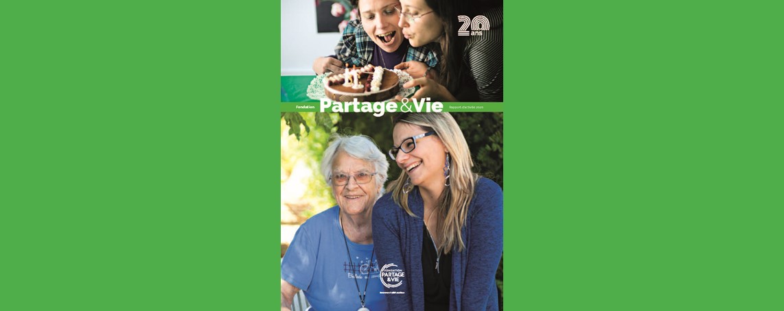 Le nouveau rapport d’activité de la Fondation Partage et Vie est paru !