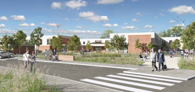 Pose de la première pierre de la plateforme de services seniors de demain à Auberchicourt (Nord)