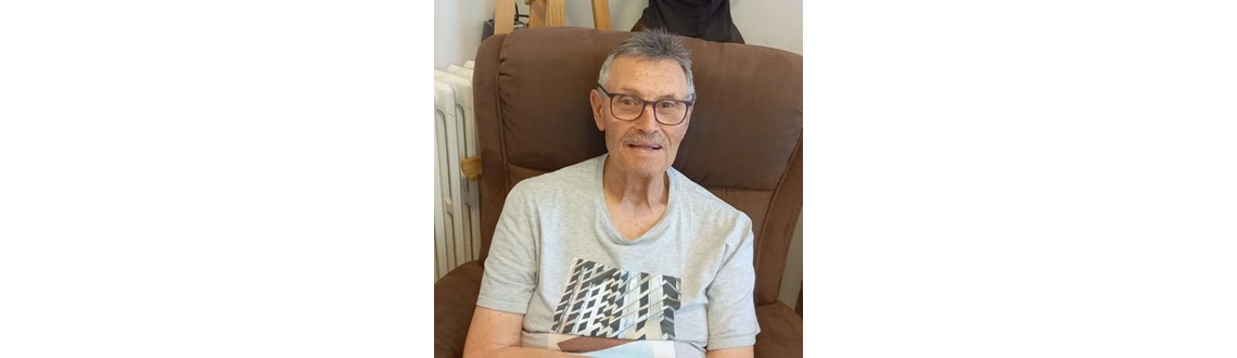 M. Michel Mezoul, bénéficiaire de l’accueil de jour Ciel Bleu