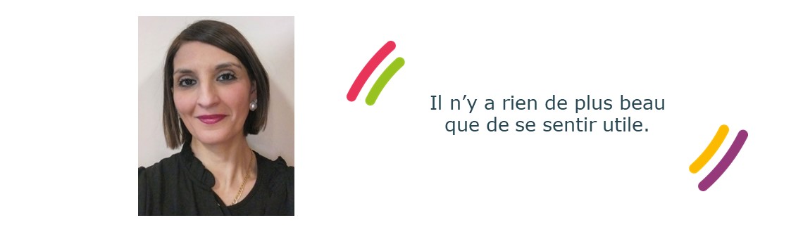 Djamila Ait Ali Slimane, assistante de soins en gérontologie