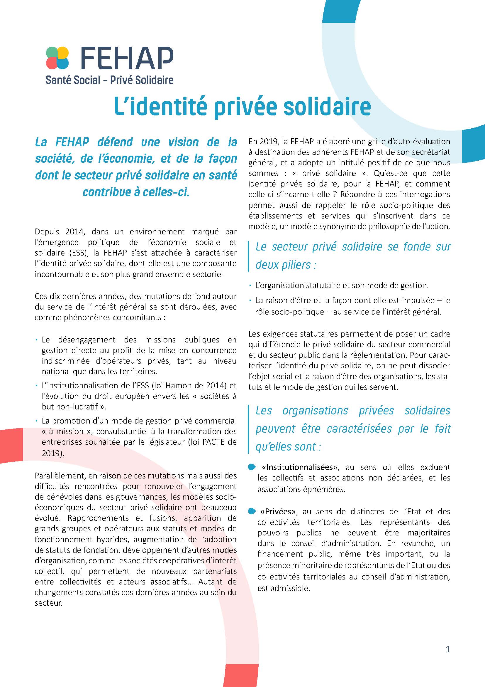Identité du privé solidaire - 2023 Page 1