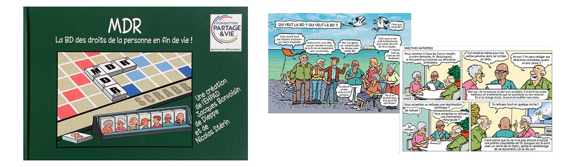 MDR : la bande-dessinée des droits de la personne en fin de vie.