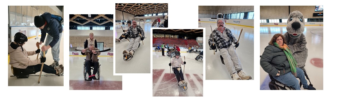 Le hockey sur luge, une bouffée d’air en EHPAD