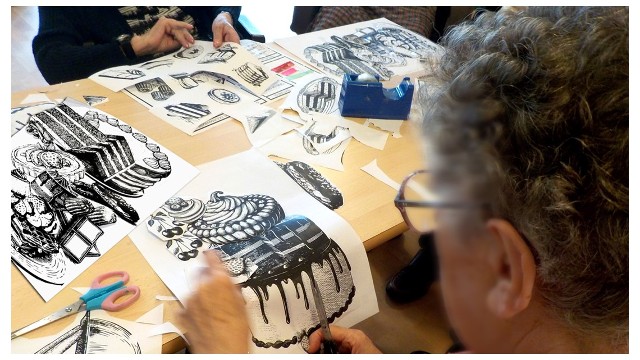 Sérigraphie et gourmandise à la résidence Jean Mazet
