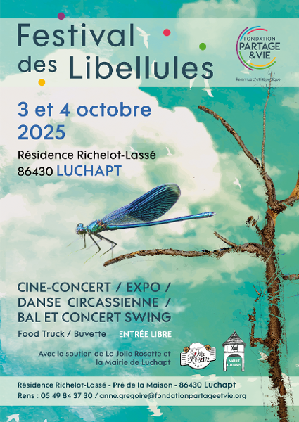 La résidence Richelot-Lassé ouvre ses portes pour la 3ᵉ édition du Festival des Libellules, les 3 et 4 octobre 2025.